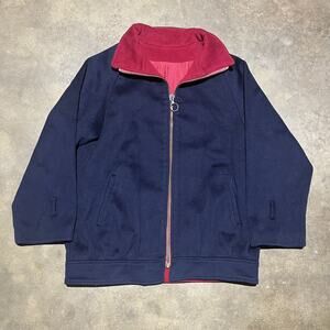 Vintage 60s George David Fashions Navy Lined Wool Coat